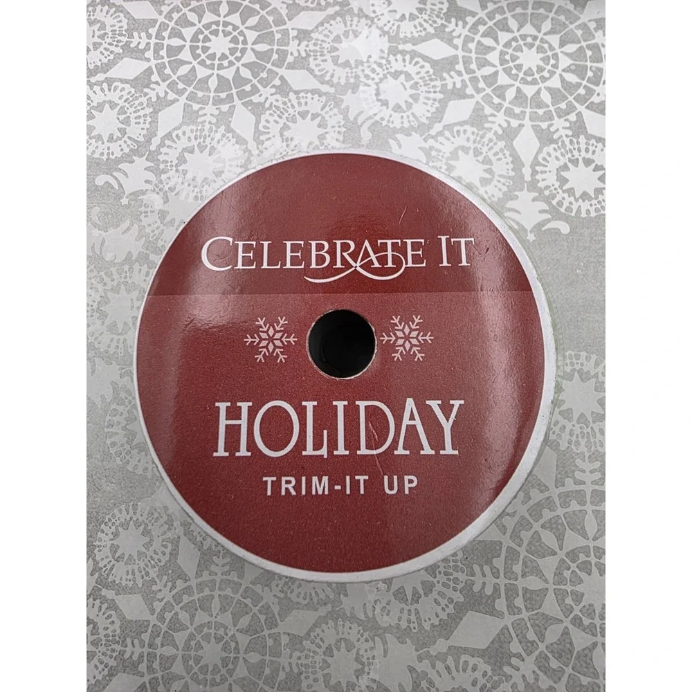 5 New Rolls Christmas Gingerbread Man Ribbon Red‎ Green Wreath Gift Crafting